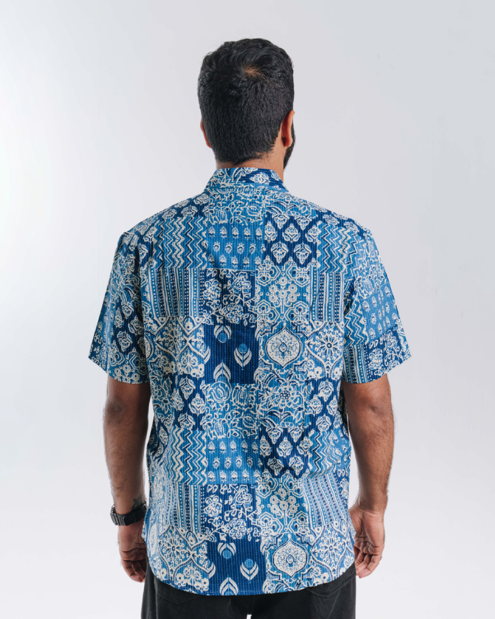 Indigo Mosaic Shirt